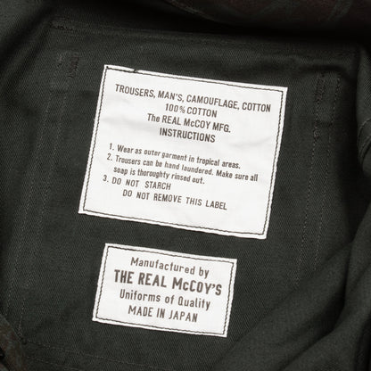 The Real McCoy's Tiger Camouflage Trousers - Black Over-dye - Standard & Strange