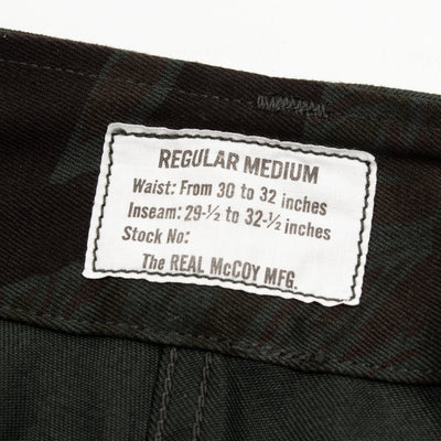 The Real McCoy's Tiger Camouflage Trousers - Black Over-dye - Standard & Strange