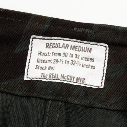 The Real McCoy's Tiger Camouflage Trousers - Black Over-dye - Standard & Strange