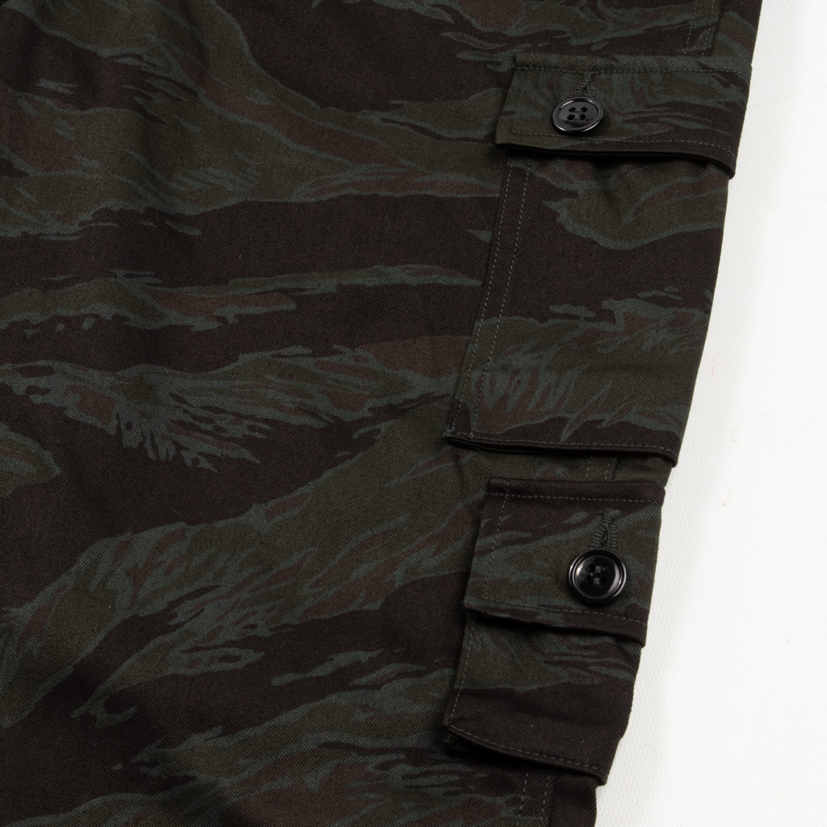 The Real McCoy's Tiger Camouflage Trousers - Black Over-dye - Standard & Strange