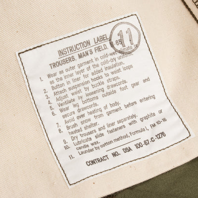 The Real McCoy's Trousers, Men's, Field, M-65 - Olive - Standard & Strange