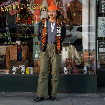 The Real McCoy's Trousers, Men's, Field, M-65 - Olive - Standard & Strange