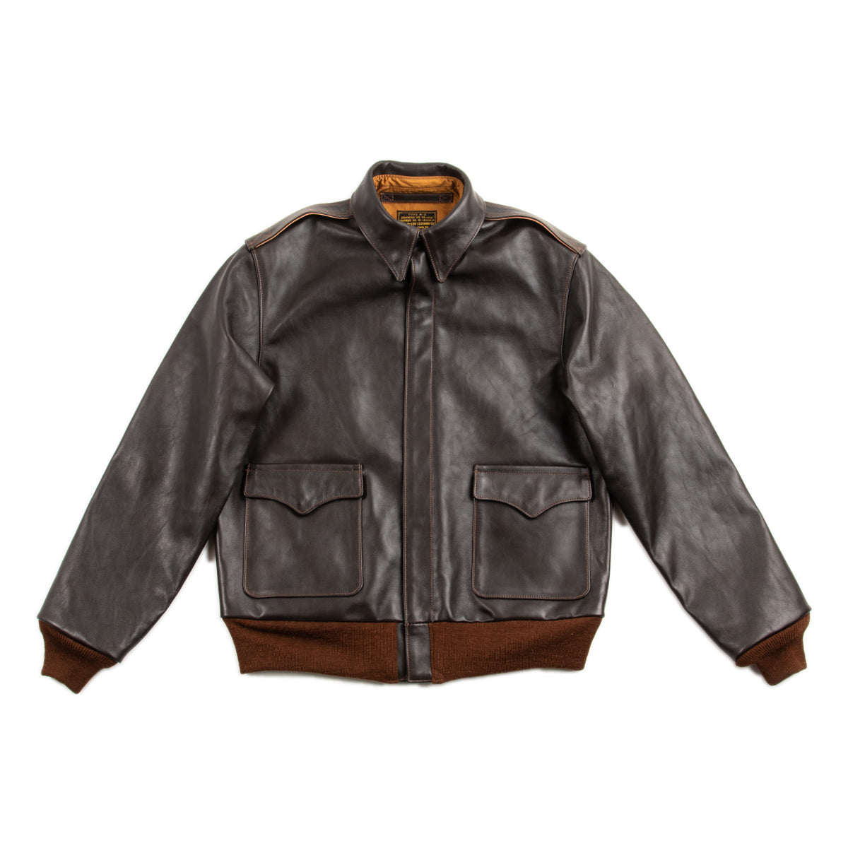 The Real McCoy's Type A-2 REAL MCCOY MFG. Co. (Model 220) - Seal Brown - Standard & Strange