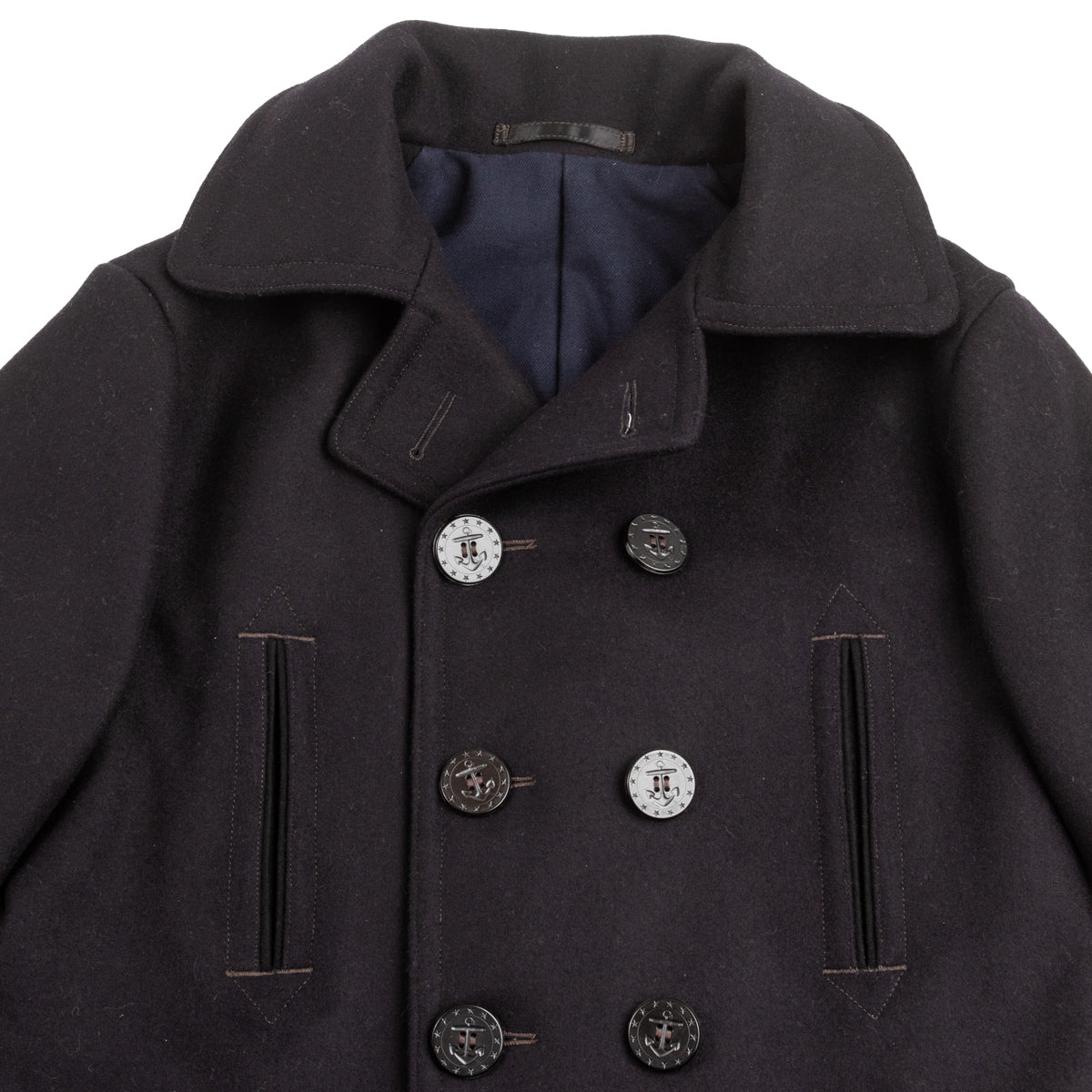 ZOE mellow pea coat / navy /222ZOE-CT02 - ピーコート