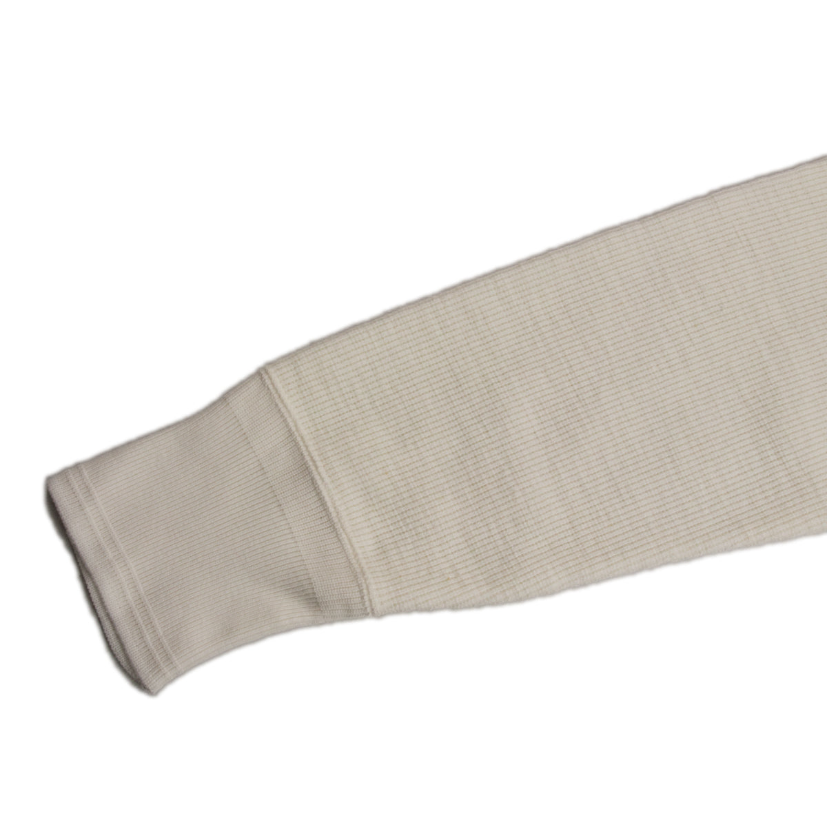 The Real McCoy's Western Cardigan Stitch Henley Shirt - White - Standard & Strange