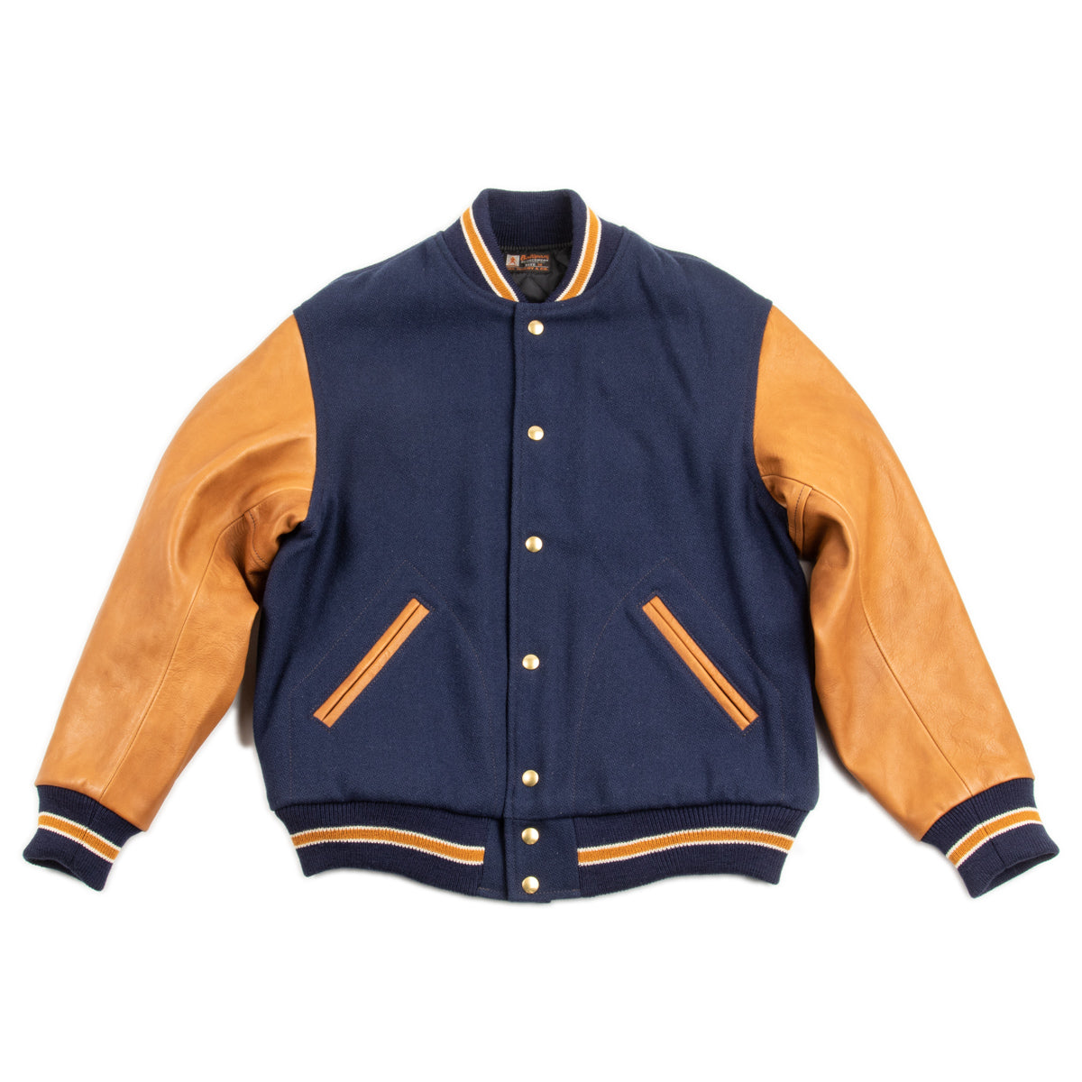 Wool Varsity Jacket - Midnight Blue