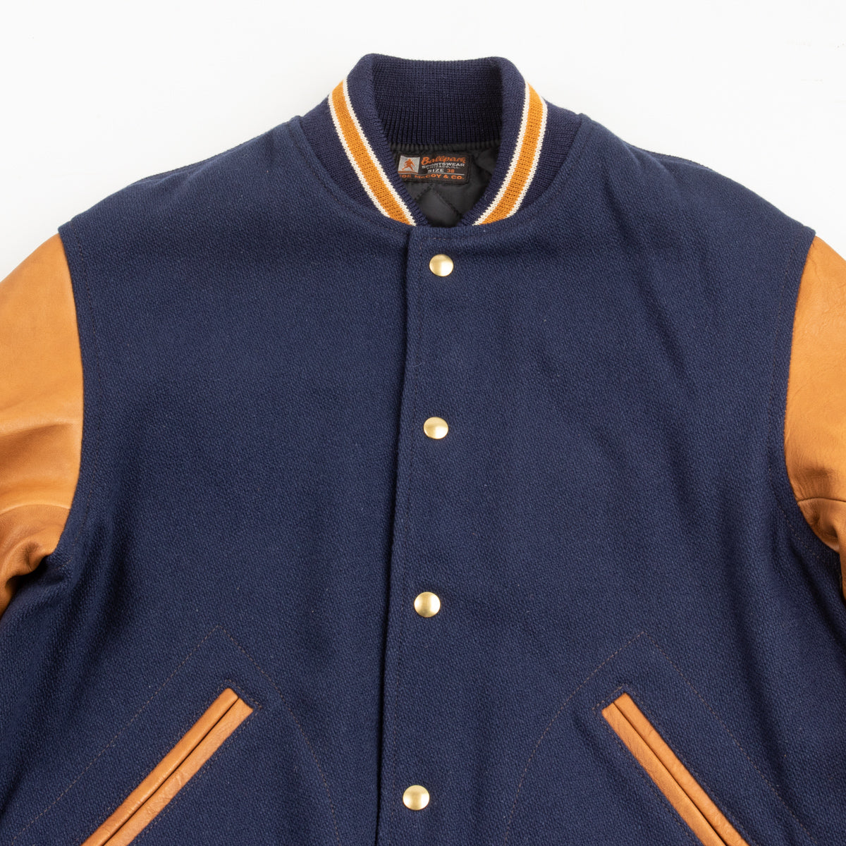 Wool Varsity Jacket - Midnight Blue