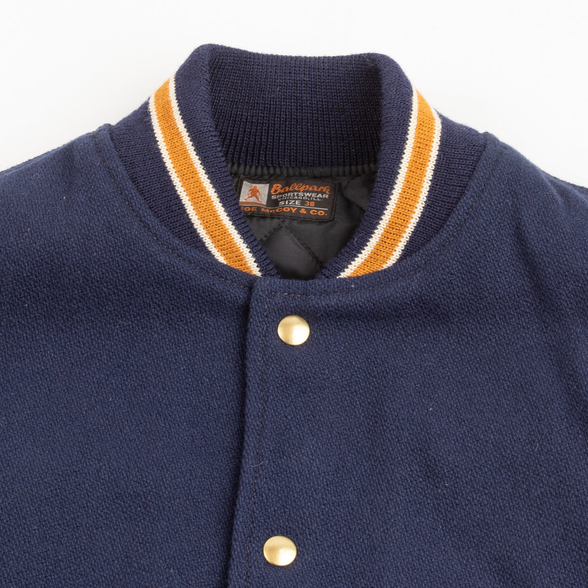 The Real McCoy's Wool Varsity Jacket - Midnight Blue - Standard