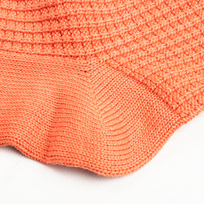 RoToTo Cotton Waffle Socks - Light Orange - Standard & Strange