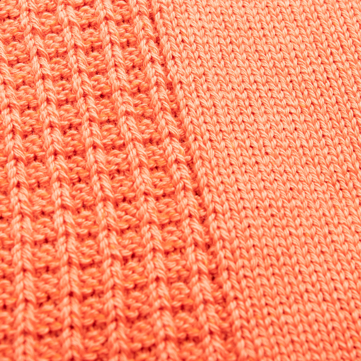RoToTo Cotton Waffle Socks - Light Orange - Standard & Strange