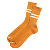 RoToTo Hemp/Organic Cotton Stripe Socks - Sunset Gold/White Sand - Standard & Strange