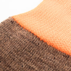 RoToTo Hybrid Boot Crew Socks - Orange/Brown - Standard & Strange