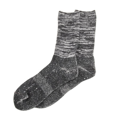 RoToTo Washi Pile Crew Socks - Black - Standard & Strange