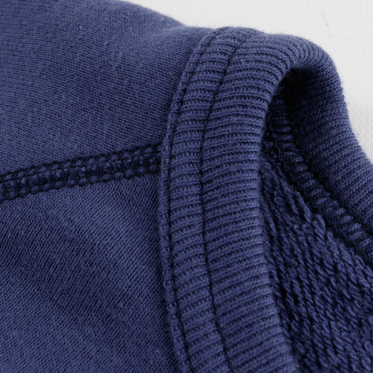 The Real McCoy's 9oz Loopwheel Raglan Sleeve Sweatshirt - MQ Navy - Standard & Strange