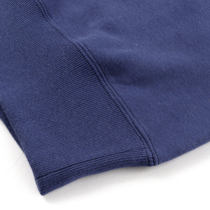 The Real McCoy's 9oz Loopwheel Raglan Sleeve Sweatshirt - MQ Navy - Standard & Strange