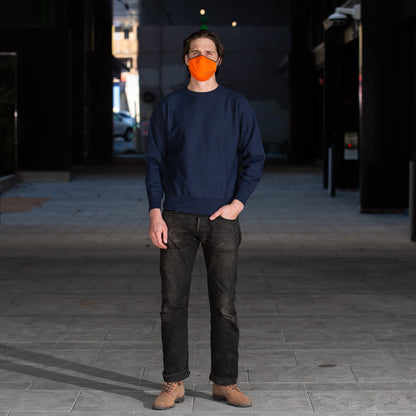 The Real McCoy's Heavyweight Crewneck Sweatshirt - Navy - Standard & Strange