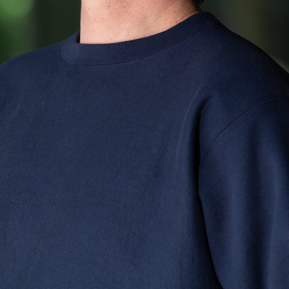 The Real McCoy's Heavyweight Crewneck Sweatshirt - Navy - Standard & Strange