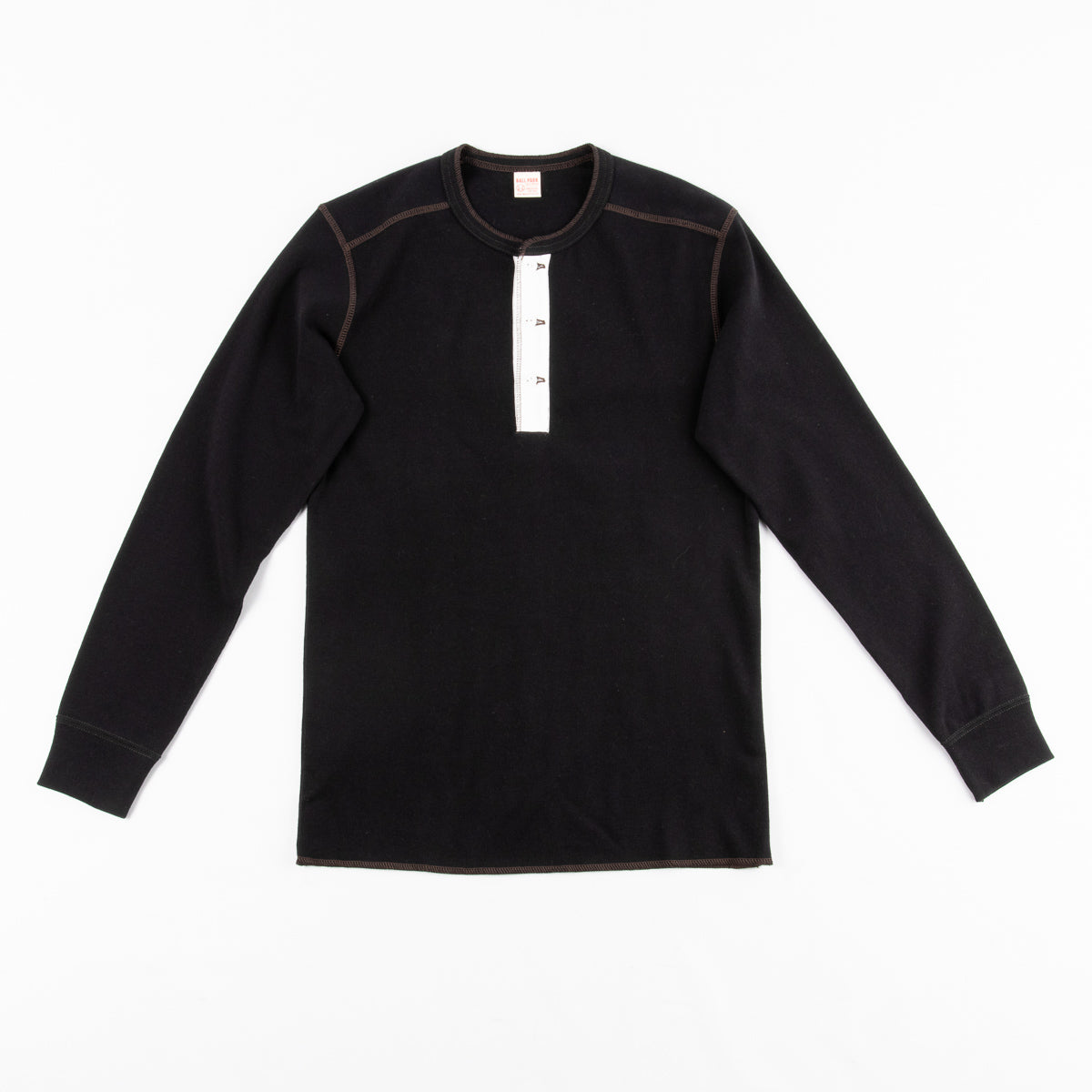 The Real McCoy's Joe McCoy Ball Park Long Sleeve Union Shirt - Black - Standard & Strange