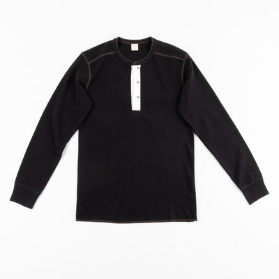 The Real McCoy's Joe McCoy Ball Park Long Sleeve Union Shirt - Black - Standard & Strange