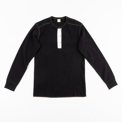 The Real McCoy's Joe McCoy Ball Park Long Sleeve Union Shirt - Black - Standard & Strange