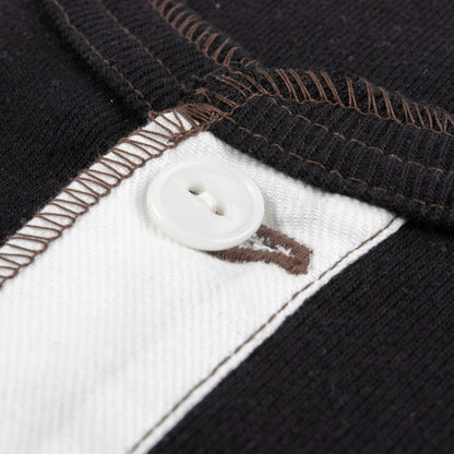 The Real McCoy's Joe McCoy Ball Park Long Sleeve Union Shirt - Black - Standard & Strange