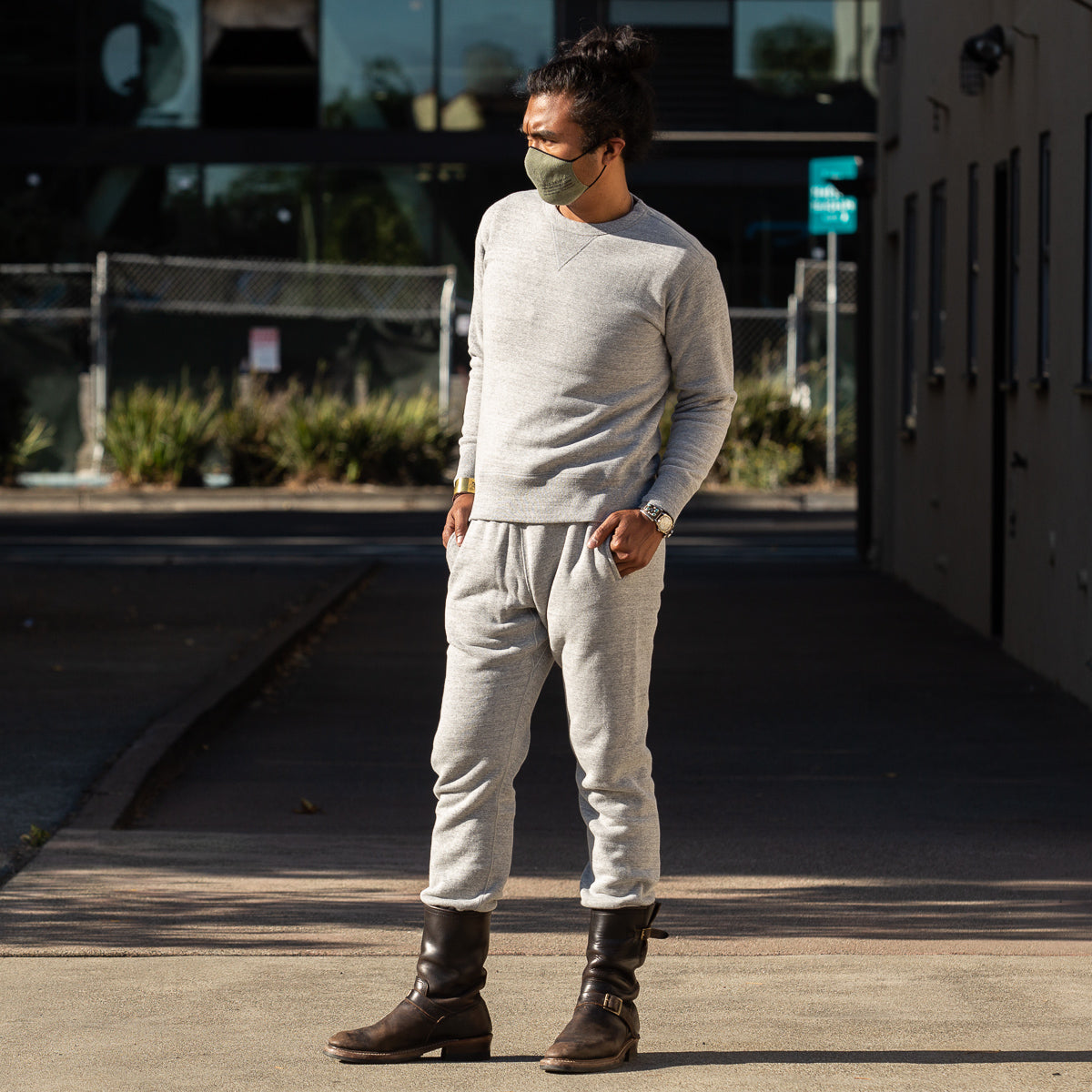 Loopwheeled Sweatpants - Gray