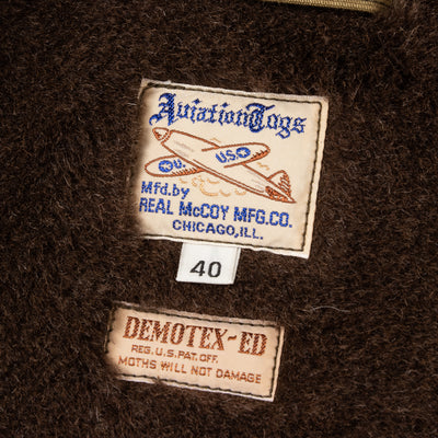 The Real McCoy's Vest, Alpaca, Pile-Lined - Khaki - Standard & Strange