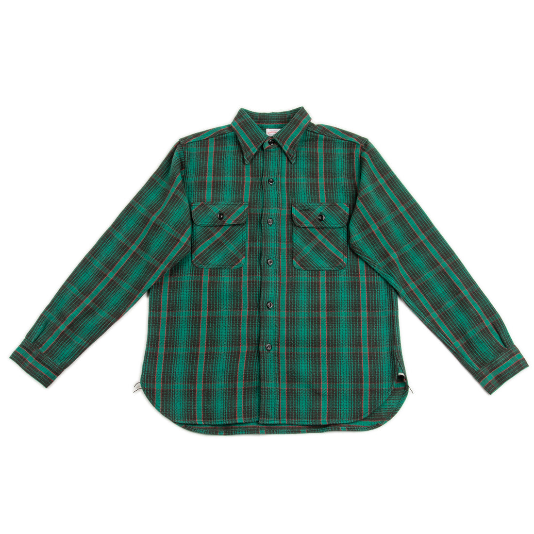 Warehouse Flannel Shirt (C) - Green (One Wash) - Standard & Strange