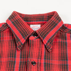 Warehouse Flannel Shirt (C) - Red (One Wash) - Standard & Strange