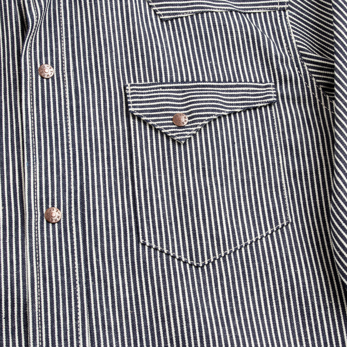 Warehouse Lot 3038 Western Shirt - Hickory Stripe – Standard & Strange