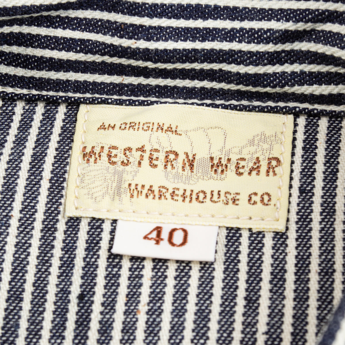 Warehouse Lot 3038 Western Shirt - Hickory Stripe – Standard & Strange