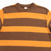 Warehouse Lot 4089 Short Sleeve 3x2" Stripe Tee - Brown/Orange - Standard & Strange