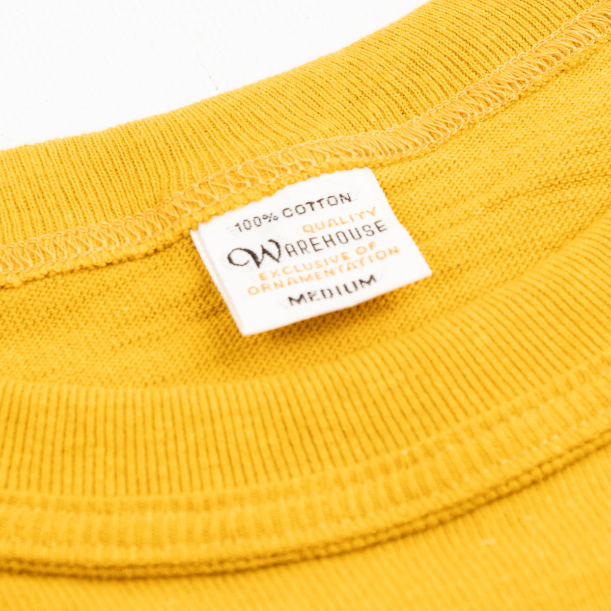 Warehouse Slub Cotton Pocket Tee Mustard Standard & Strange